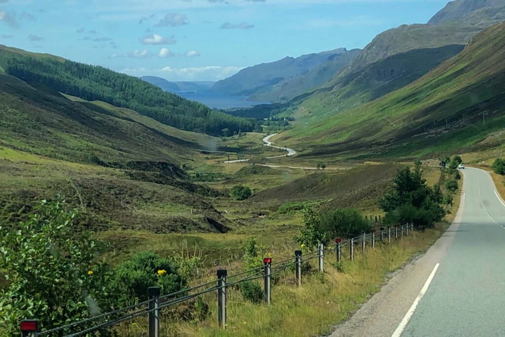 Glen Docherty viewpoint on route to Clarsach Cottage
